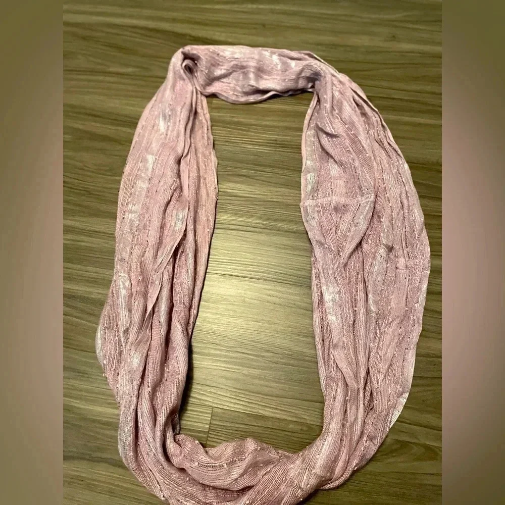 Charlotte Russe Purple with silver infinity scarf